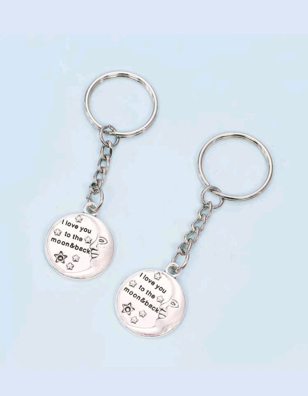 سلسلة مفاتيح قطعتين سبيكة فولاذ مقاوم للصدأ Stainless steel alloy keychain 2 pieces