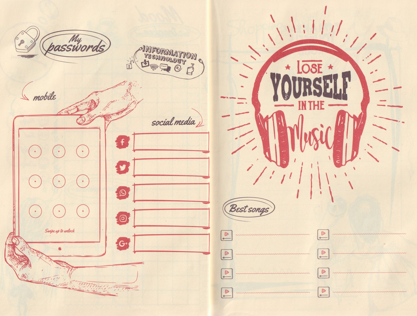 Notebook Enjoy your life دفتر نوتة