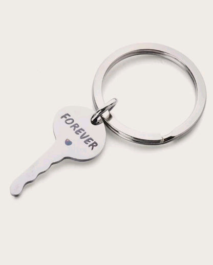 سلسلة مفاتيح قطعتين فولاذ مقاوم للصدأ  Stainless steel keychain 2 pieces